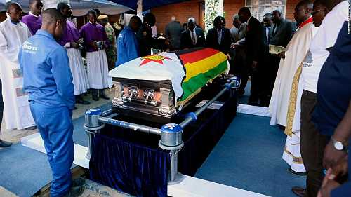 Zimbabwe's former President Mugabe buried in his hometown